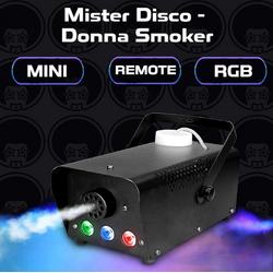 Mister Disco - Donna Smoker | Rookmachine | 500W | Incl. LED verlichting | Smoker | Vape | Rook kanon | Disco verlichting
